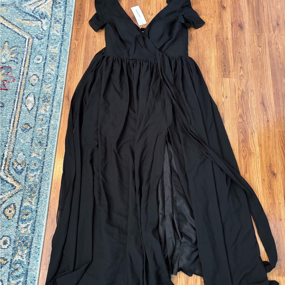 Lavetir Black Women's bridesmaid Dress